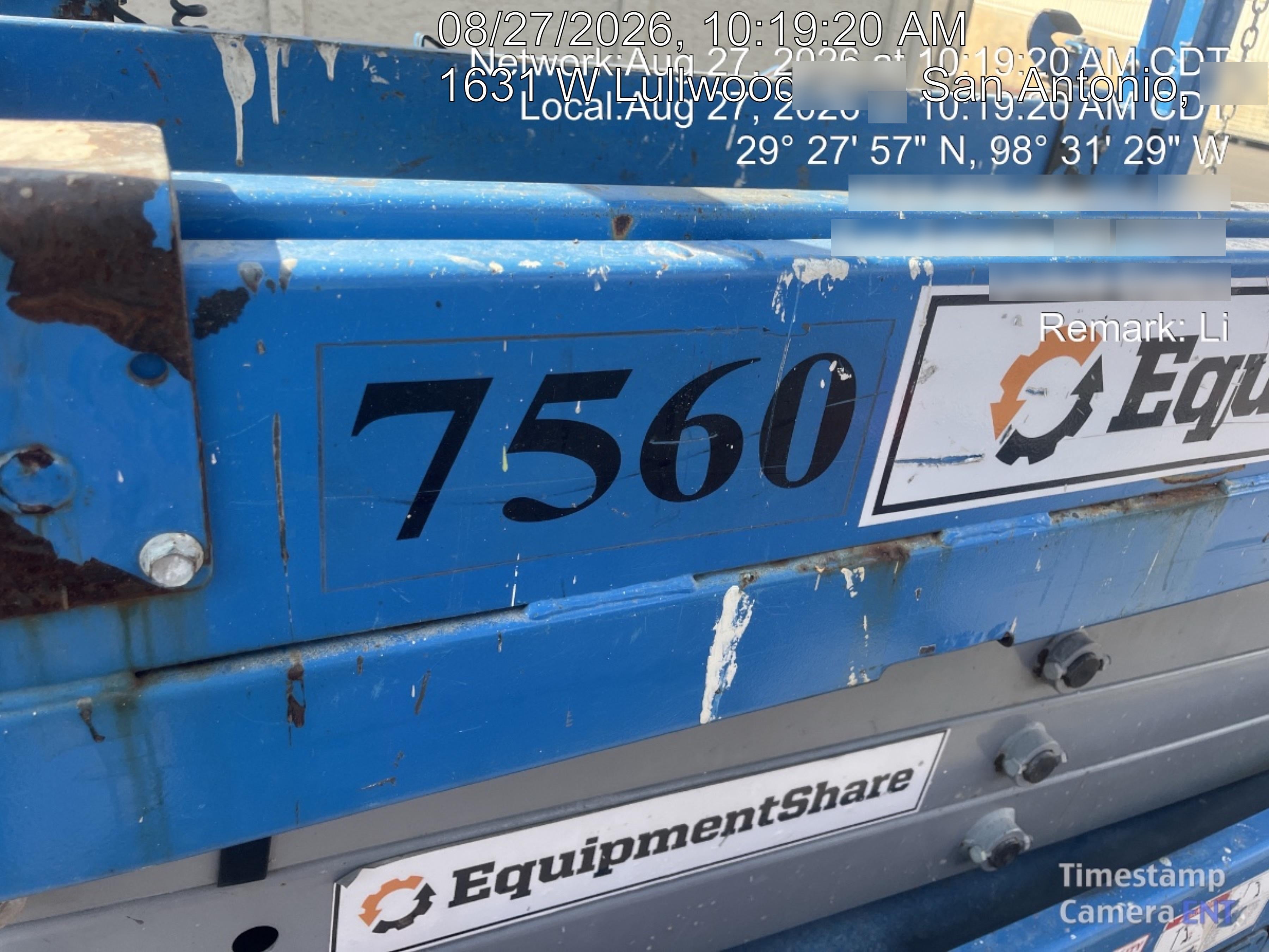 2017 Genie GS-1930 Genie GS-1930 Lift w/Fixed Rail and Chain Entry