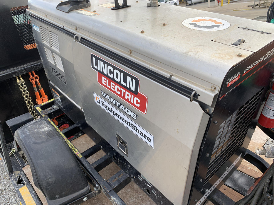 2020 Lincoln Electric Vantage 322 Welder Ready-Pak 3, w/ GPS & Decals (includes trailer, cable rack, fender light kit)