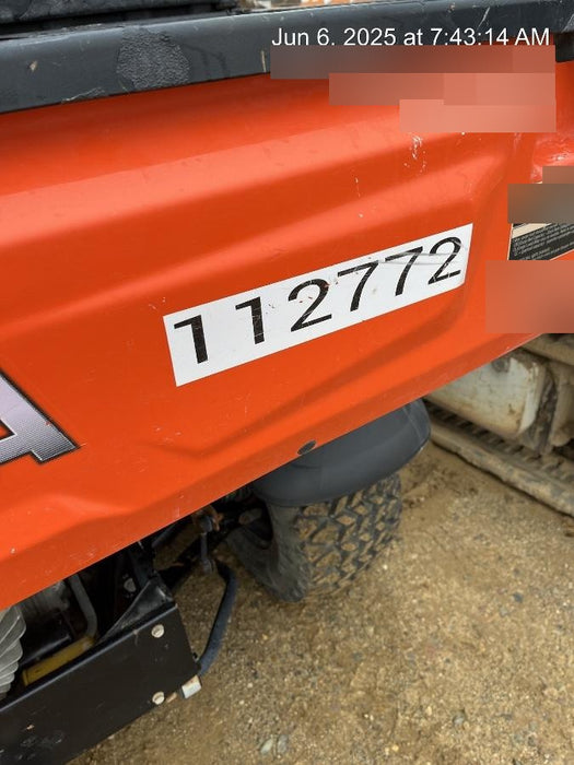 2020 Kubota RTV-X1140 4 Seat UTV, 4WD, Canopy, Standard Rental Spec