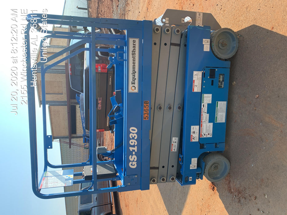 2020 Genie GS-1930 Fixed rails with chain entry gate - Pre A92.20