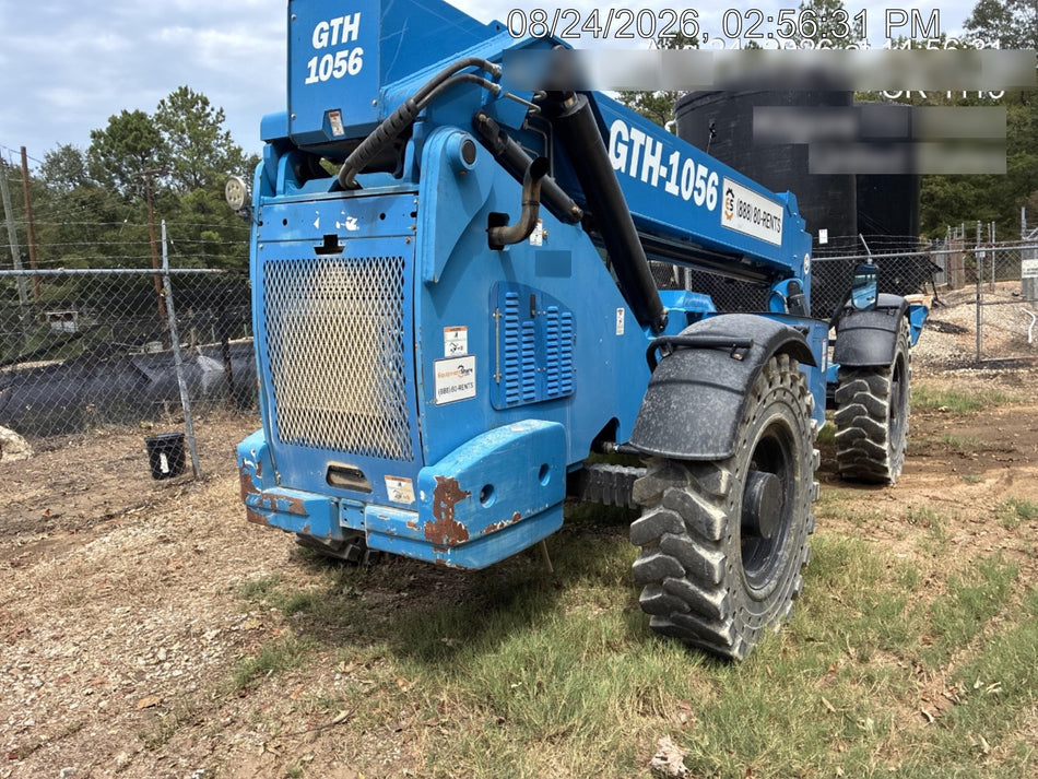 2019 Genie GTH-1056 Cab/Heat/AC, Solid RT Tires, LED Work Lights, Beacon 60" QA Carriage, 60" Forks