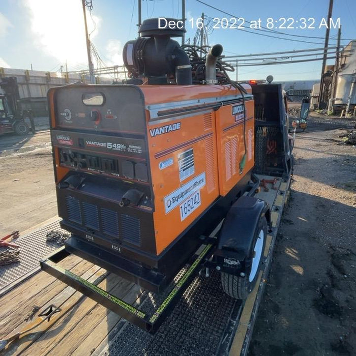 2021 Lincoln Electric Vantage 549X Ready Pak 3, ORANGE (includes trailer, cable rack, fender light kit)