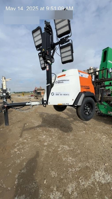 2024 Generac MLT2 Diesel, Flex Switch 120V Input, Powerzone Controller, 
(4) 320W LED Lights, 4kW Generator, 39.9 Gal Fuel Tank, 2" Ball, T3