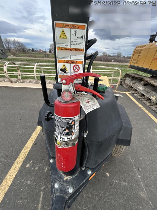 2022 Allmand NLV3GR (4) LED Light Fixture 350W, 23' Vertical Mast, 3kW Prime, Towable, Deep Sea L401, Leveling Jacks, Yanmar T4F 5.8hp