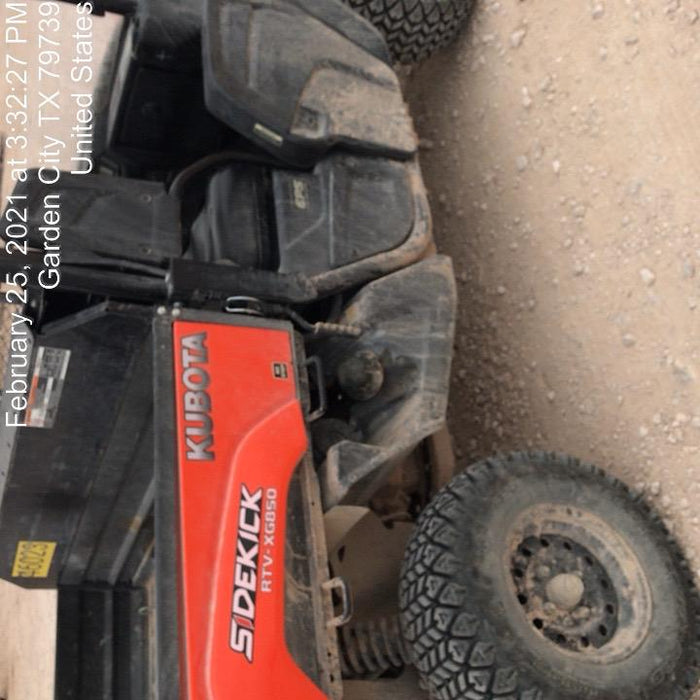 2019 Kubota RTV-XG850WL-H 4wd Utility Cart, Gas, 2 Seat, LED Strobe, Windshield Tempered Glass, Plastic Canopy, Wire Harness Kit, Backup Alarm