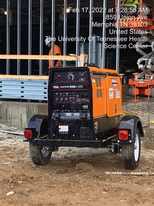 2021 Lincoln Electric Vantage 322 Vantage 322 Ready Pak 3 w/ Decals, ORANGE (includes trailer, cable rack, fender light kit) NO Telematics