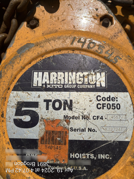 2021 HARRINGTON CF050-20