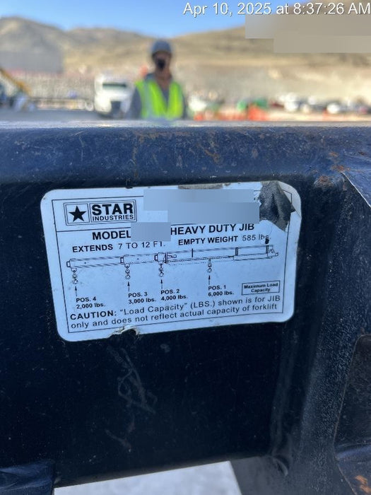 2020 STAR INDUSTRIES M1360B - Star JIB Boom