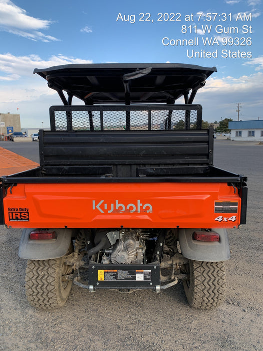 2021 Kubota RTV-X1140W-H Plastic Canopy, Windshield Acrylic Clear, LED Strobe Light, Wire Harness Kit, Back up Alarm