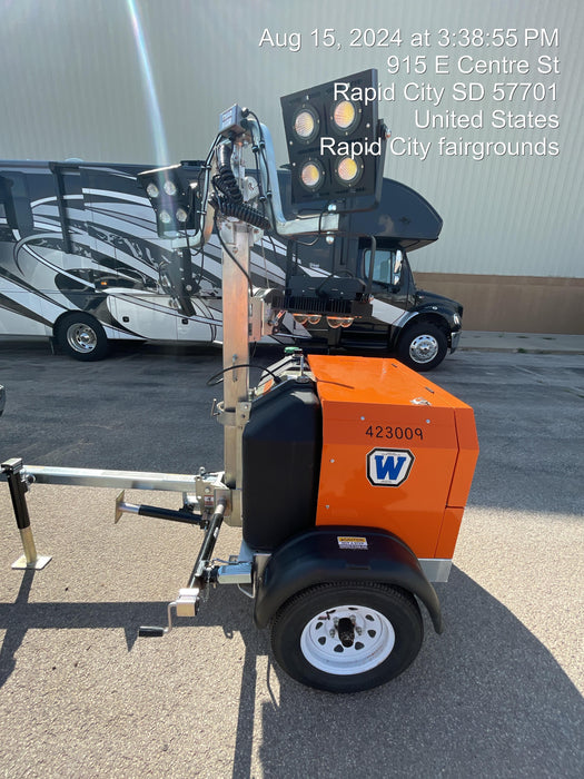 2024 Wanco WLTT-4MM4K Diesel, Deep Sea Controller, Shore Power Plug, Auto Start, (4) 350W LED Floodlights, 4kW Generator, 60 Gal Fuel Tank, 2" Ball, T3