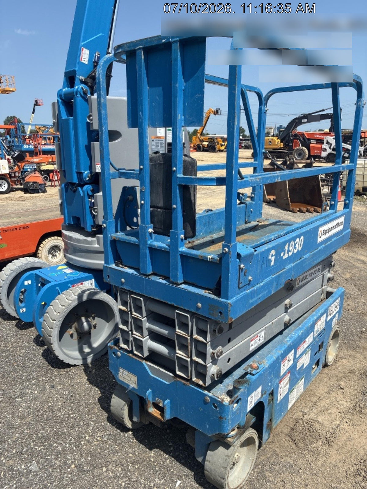 2019 Genie GS-1930 Fixed Rails with Chain Entry
