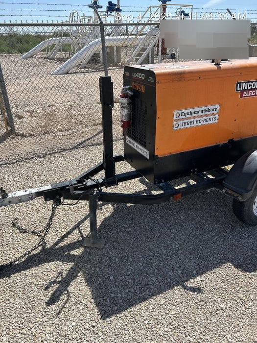2023 Lincoln Electric LE400 Kubota V1505, Trlr, Cable Rack, Light Kit, ES Decals, T3