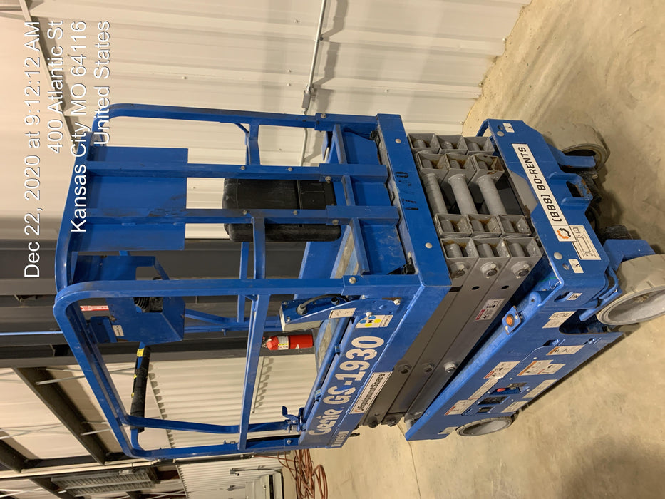 2018 Genie GS-1930 Genie GS-1930 w/Fixed Rail, Chain Entry