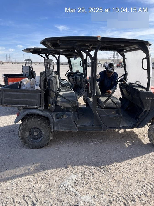 Kubota RTV-X1140W-H Canopy, 4-Seater, Diesel, Windshield Acrylic Clear, LED Strobe, Backup Alarm