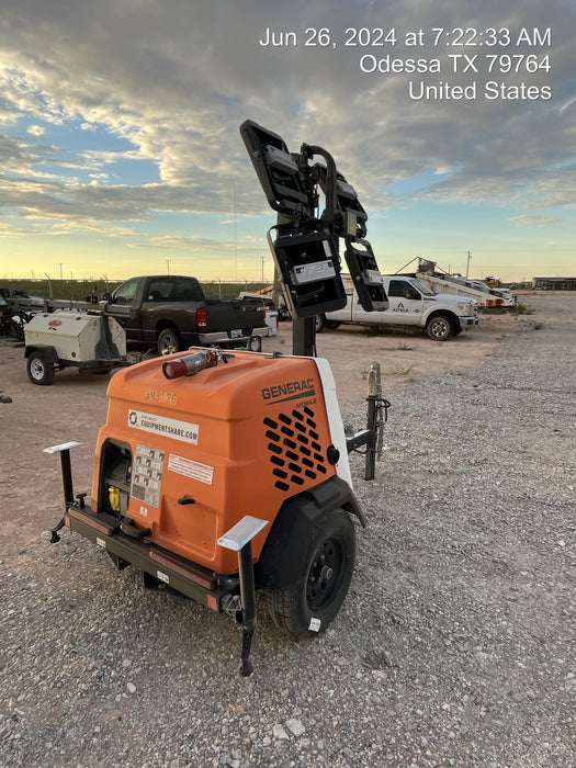 2024 Generac MLT2 Diesel, Flex Switch 120V Input, Powerzone Controller, 
(4) 320W LED Lights, 4kW Generator, 39.9 Gal Fuel Tank, 2" Ball, T3