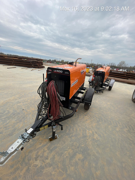 2023 Lincoln Electric LE400 Kubota V1505, Trlr, Cable Rack, Light Kit, ES Decals, T3