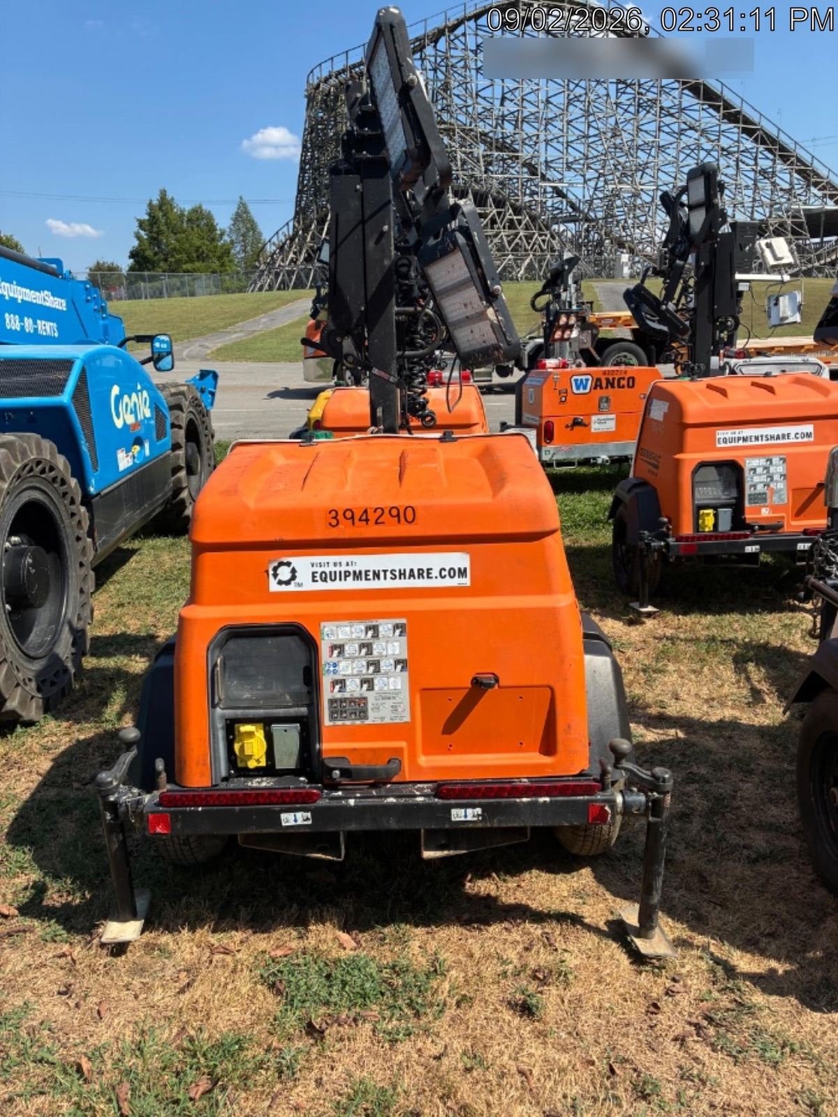2024 Generac MLT2 Diesel, Flex Switch 120V Input, Powerzone Controller, 
(4) 320W LED Lights, 4kW Generator, 39.9 Gal Fuel Tank, 2" Ball, T3