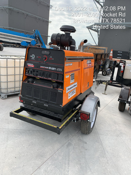 2022 Lincoln Electric Vantage 549X Crosslink Technology, Trailer Mounted, ES Decals, T3
