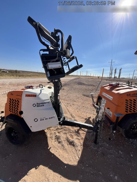 2023 Generac MLT2 Diesel, Flex Switch 120V Input, Powerzone Controller, (4) 320W LED Lights, 4kW Generator, 39.9 Gal Fuel Tank, 2" Ball, T3