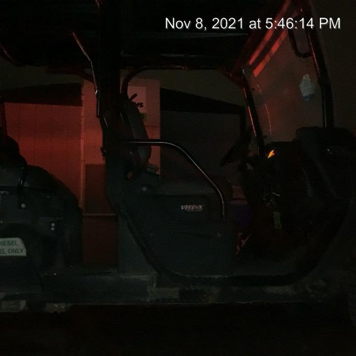 2022 Kubota RTV-X1140W-H Plastic Canopy, Windshield Acrylic Clear, LED Strobe Light, Wire Harness Kit, Back up Alarm