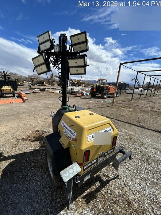 2021 Allmand NLV3GR (4) LED Light Fixture 350W, 23' Vertical Mast, 3kW Prime, Towable, Deep Sea L401, Leveling Jacks, Yanmar T4F 5.8hp