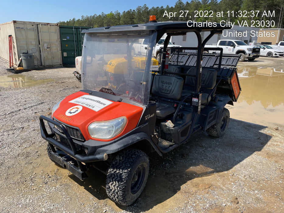 2021 Kubota RTV-X1140W-H Plastic Canopy, Windshield Acrylic Clear, LED Strobe Light, Wire Harness Kit, Back up Alarm