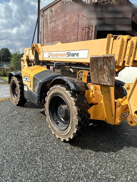 2019 JCB 510-56 Open ROPS, 74 HP, Solid Tires, Worklights, Beacon, Aux Hydraulics, Lifting Eye w/72" Carriage/60" Forks