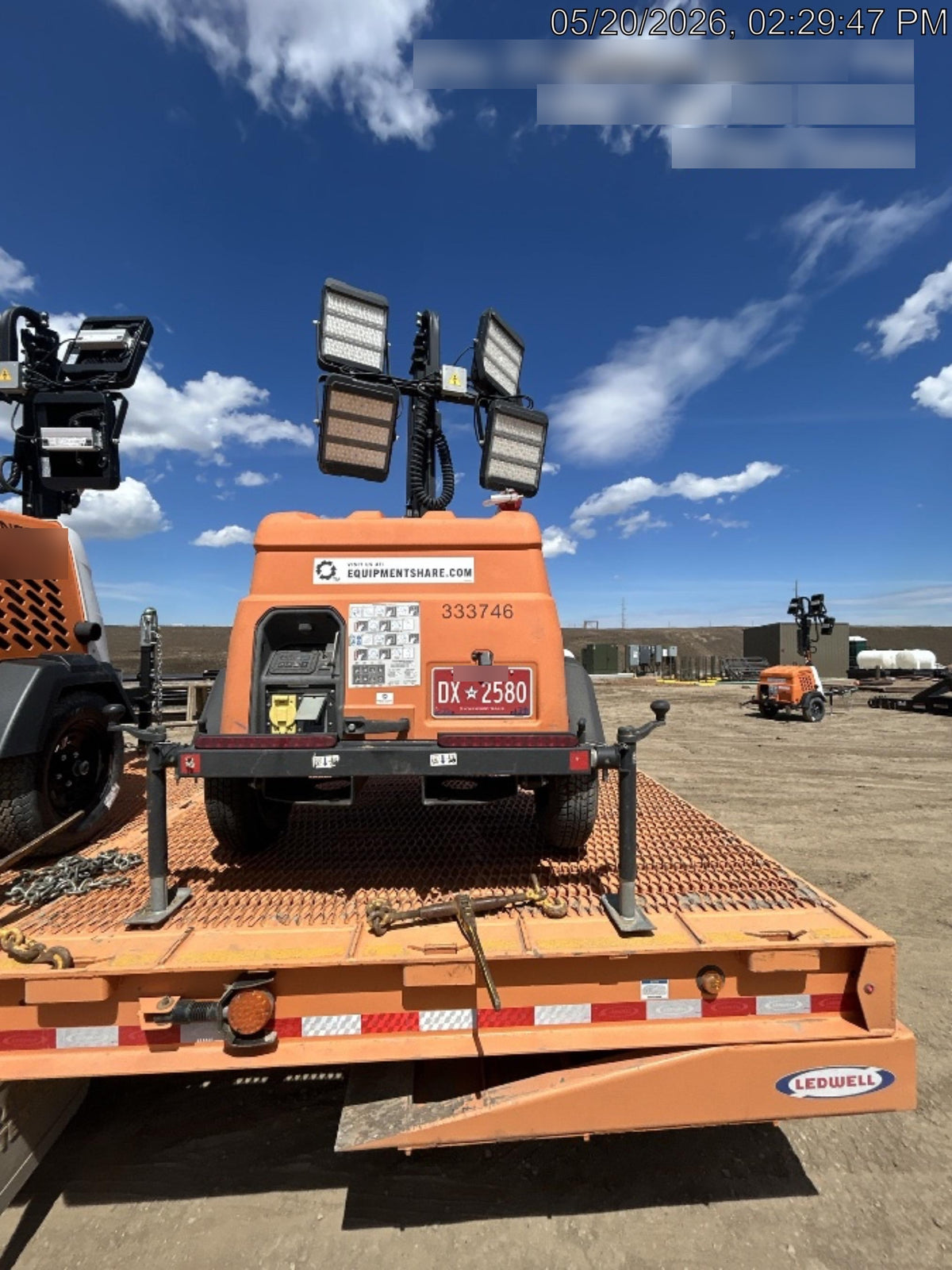 2023 Generac MLT2 Diesel, Flex Switch 120V Input, Powerzone Controller, (4) 320W LED Lights, 4kW Generator, 39.9 Gal Fuel Tank, 2" Ball, T3