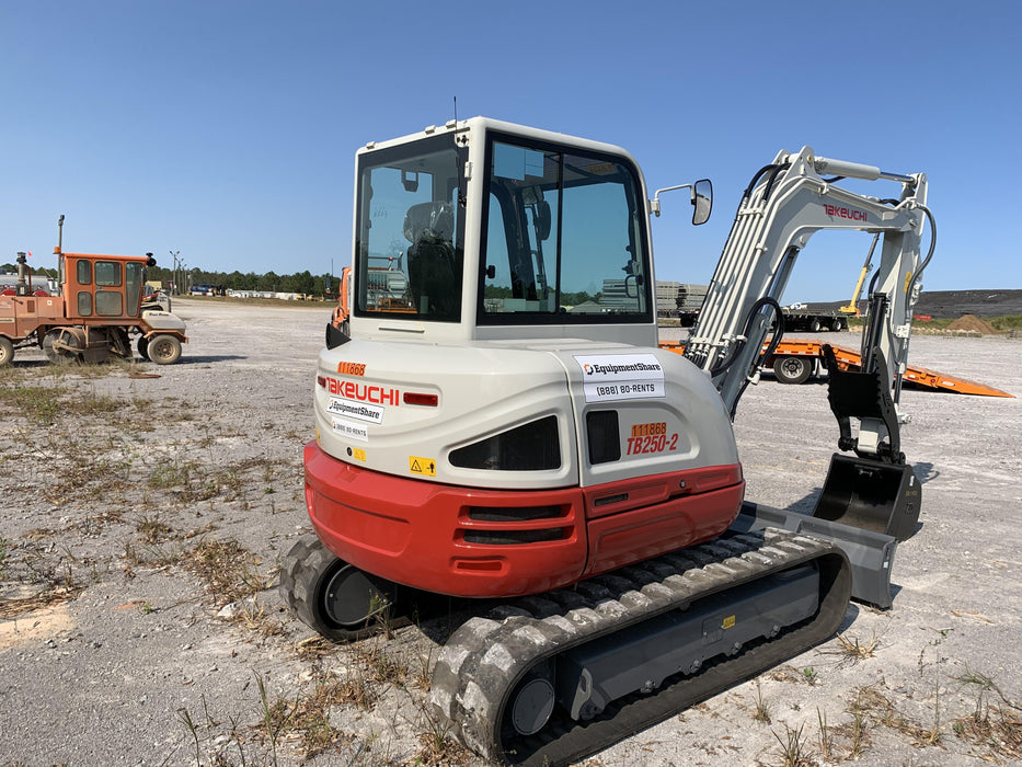 2020 Takeuchi TB250-2C Cab/Heat/Air, Rubber Tracks, Manual TAG QC