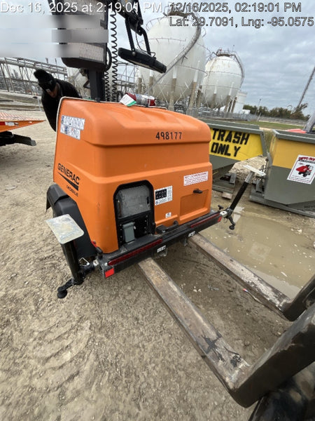 2025 Generac MLTS-4 Diesel, Mitsubishi L2E, 7.1 hp @1800 rpm, Flex Switch 120V Input, Powerzone Controller, (4) 320W LED Lights, 4kW Generator, 39.9 Gal Fuel Tank, 2" Ball