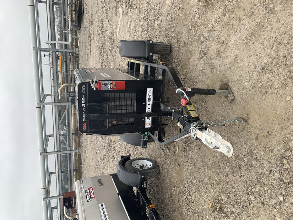 2019 Lincoln Electric Vantage 322 Welder Ready-Pak 3, Two wheel trailer, Fender and Light kit, Cable Rack