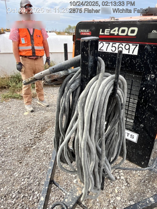 2022 Lincoln Electric LE400 Kubota V1505, Trlr, Cable Rack, Light Kit, ES Decals, T3