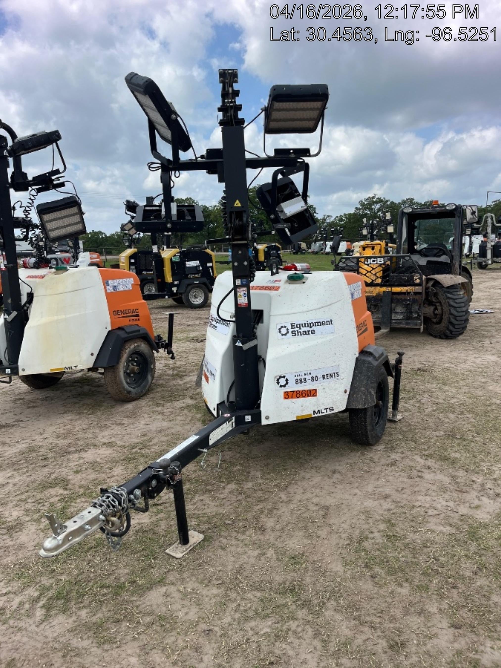 2023 Generac MLT2 Diesel, Flex Switch 120V Input, Powerzone Controller, 
(4) 320W LED Lights, 4kW Generator, 39.9 Gal Fuel Tank, 2" Ball, T3