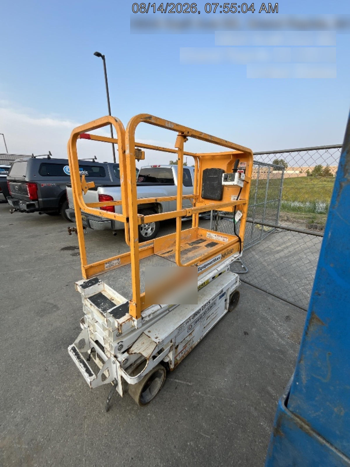 Custom Equipment HB-1430 <ul>
 <li>Hy-Brid Scissor Lift</li>
  <li>Platform capacity up to 670 lbs.</li>
  <li>Working height up to 20 ft</li>
  <li>Weighs under 1,700 lbs.</li>
  <li>Non-marking wheels </li>
</ul>