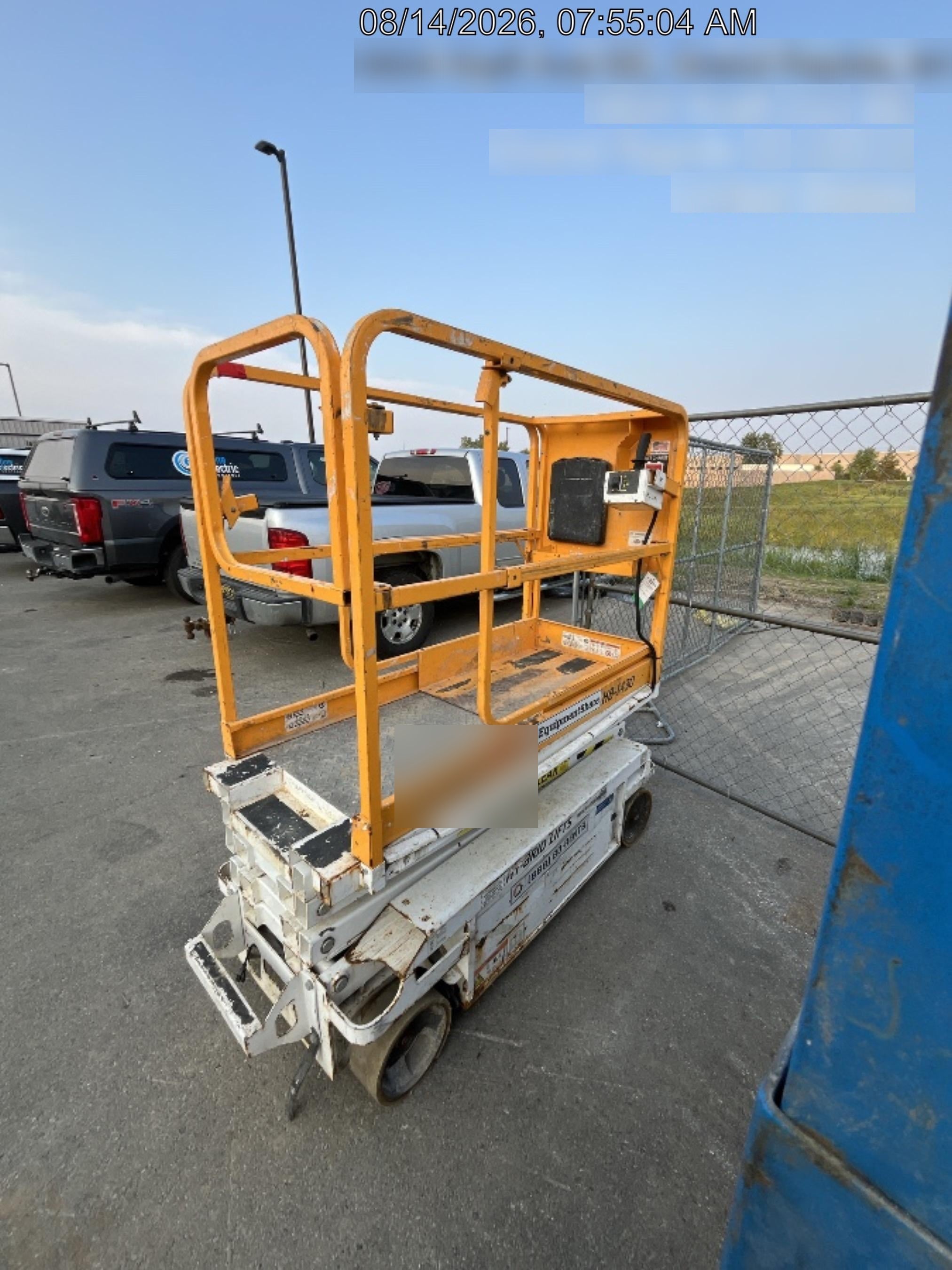 Custom Equipment HB-1430 <ul>
 <li>Hy-Brid Scissor Lift</li>
  <li>Platform capacity up to 670 lbs.</li>
  <li>Working height up to 20 ft</li>
  <li>Weighs under 1,700 lbs.</li>
  <li>Non-marking wheels </li>
</ul>