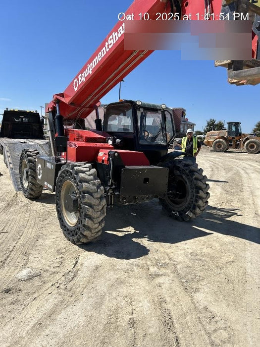 2019 Manitou MTA8044 74hp T4F, Cab/Heat/Air, Cab and Boom LED work lights, Auxiliary Hydraulics, Solid Tires, Amber strobe, Lift Hook 66" Carriage, 60" Forks