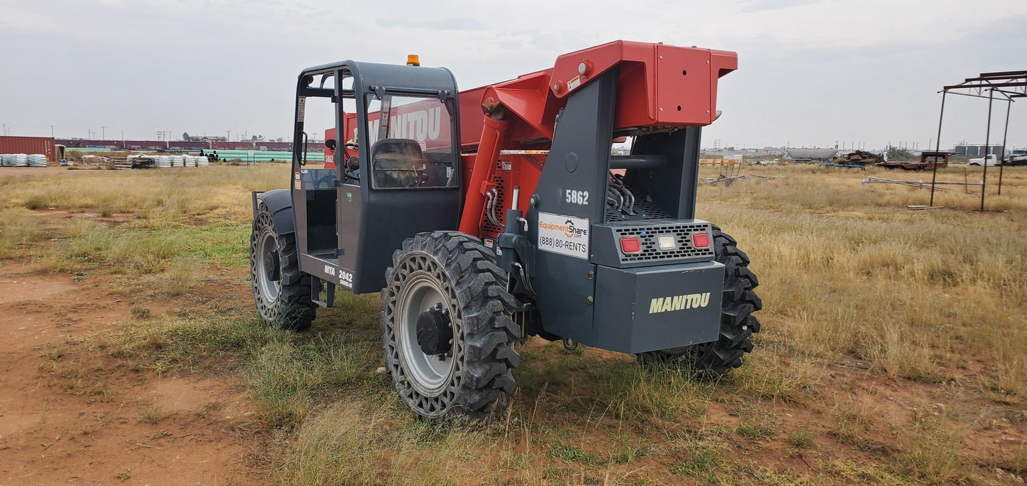 2018 Manitou 12042 Manitou MTA 12042, Solid Tires, 66" Carriage, Open ROPS, Flashing Beacon and Work Light Package