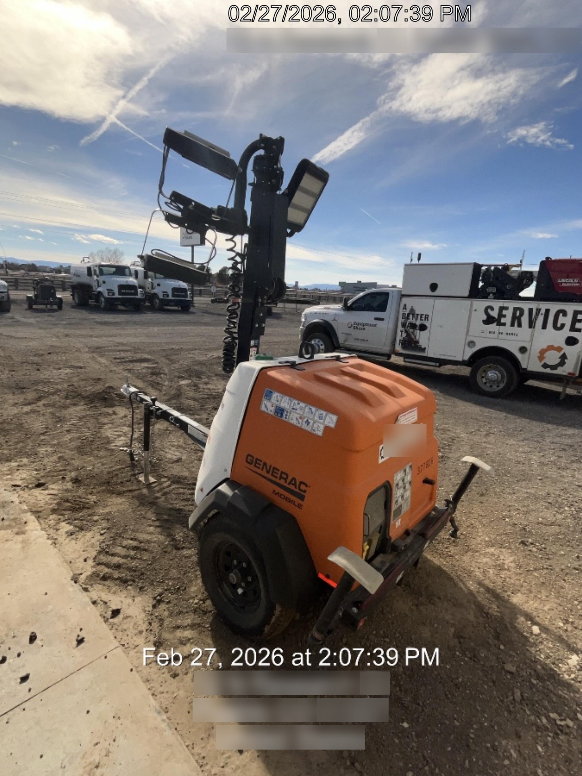 2023 Generac MLT2 Diesel, Flex Switch 120V Input, Powerzone Controller, 
(4) 320W LED Lights, 4kW Generator, 39.9 Gal Fuel Tank, 2" Ball, T3