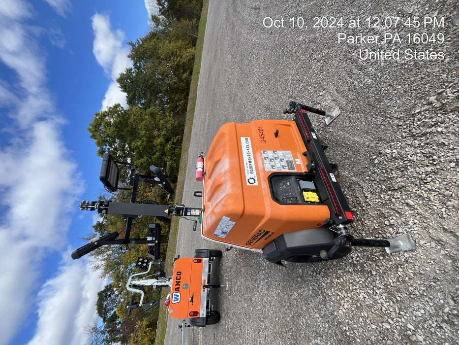 2023 Generac MLT2 Diesel, Flex Switch 120V Input, Powerzone Controller, (4) 320W LED Lights, 4kW Generator, 39.9 Gal Fuel Tank, 2" Ball, T3