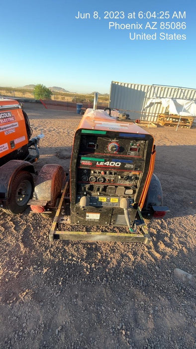 2023 Lincoln Electric LE400 Kubota V1505, Trlr, Cable Rack, Light Kit, ES Decals, T3