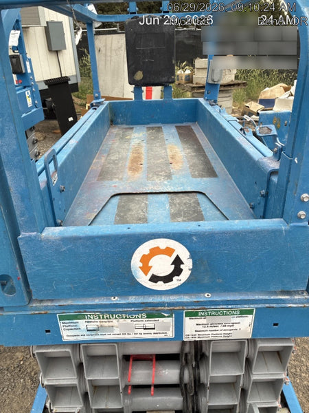 2020 Genie GS-1930 Solid Non Marking Tires, Beacon, Folding rails with half height swing gate, 800W Inverter