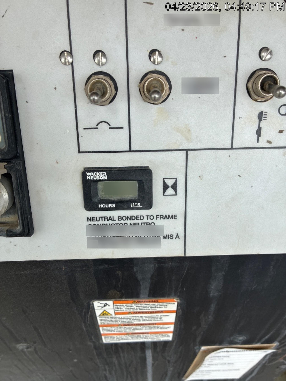 2019 Wacker Neuson LTV6L-MH Standard Options, ES Track Hardware, Fuel Level Sensor