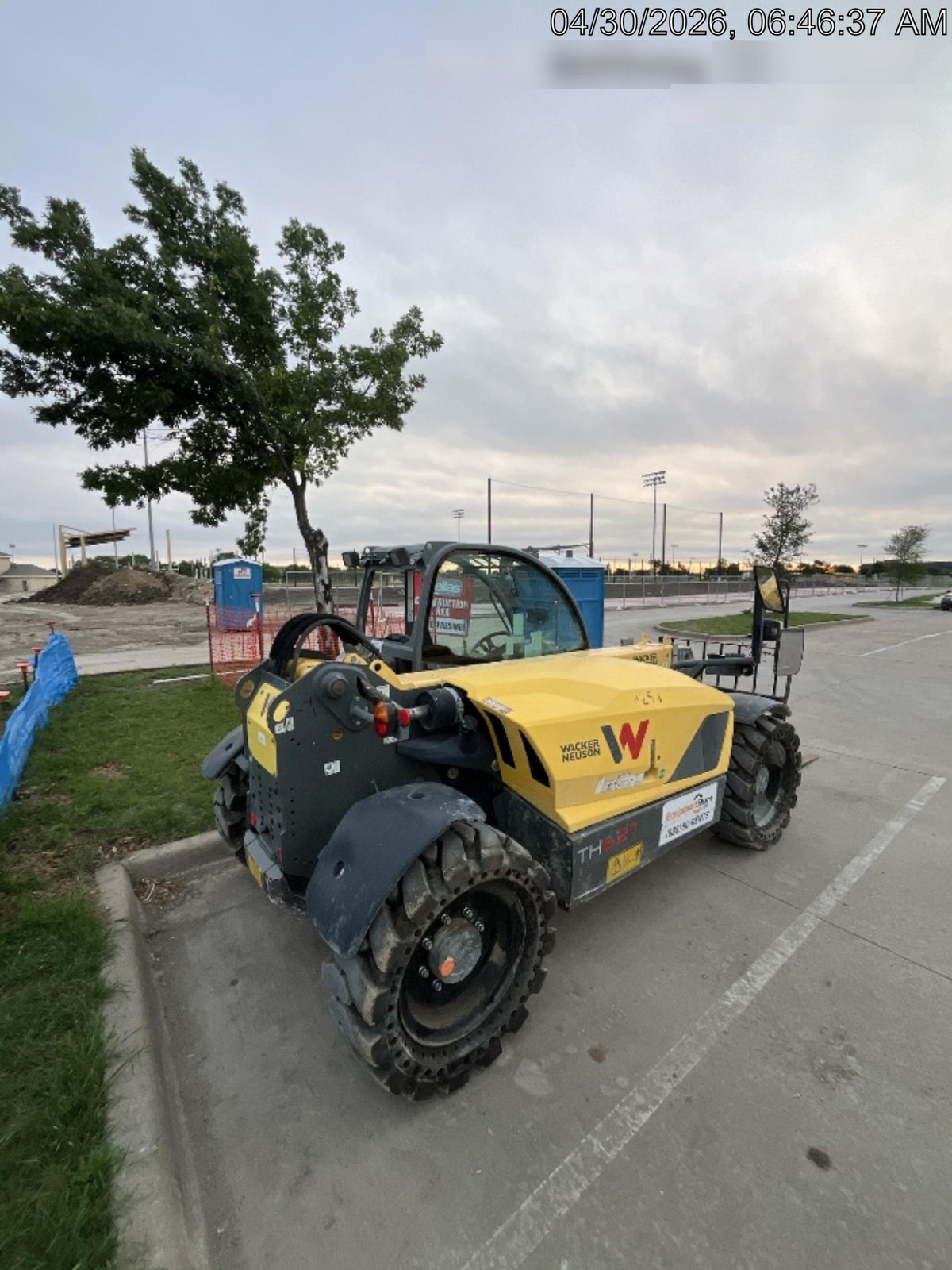 2018 Wacker Neuson TH627 Wacker Neuson TH627 Telehandler w/Canopy, Solid Tires, 48" Carriage and Forks