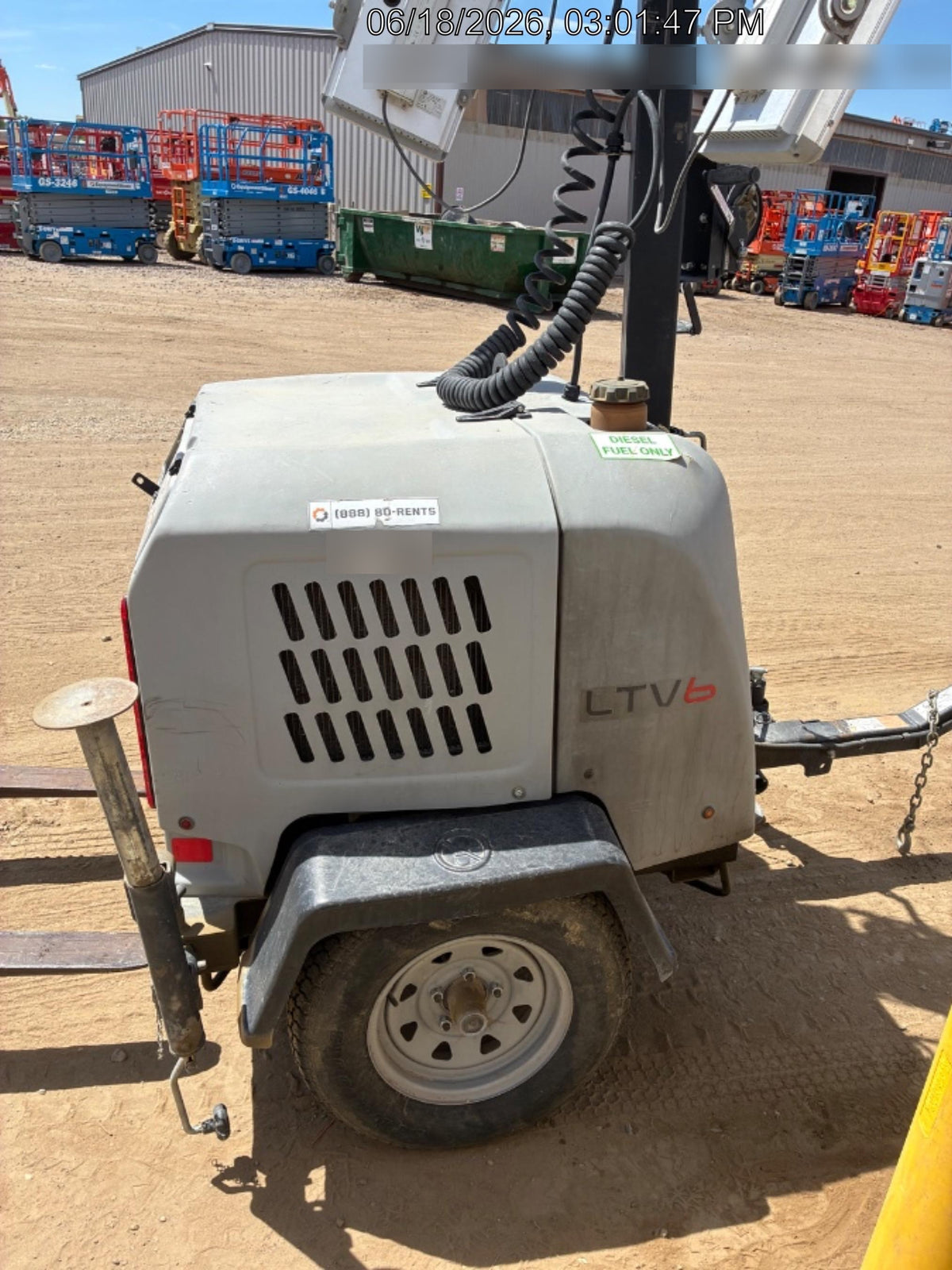 2019 Wacker Neuson LTV6K-LED Standard LED Towable Light Tower w/None