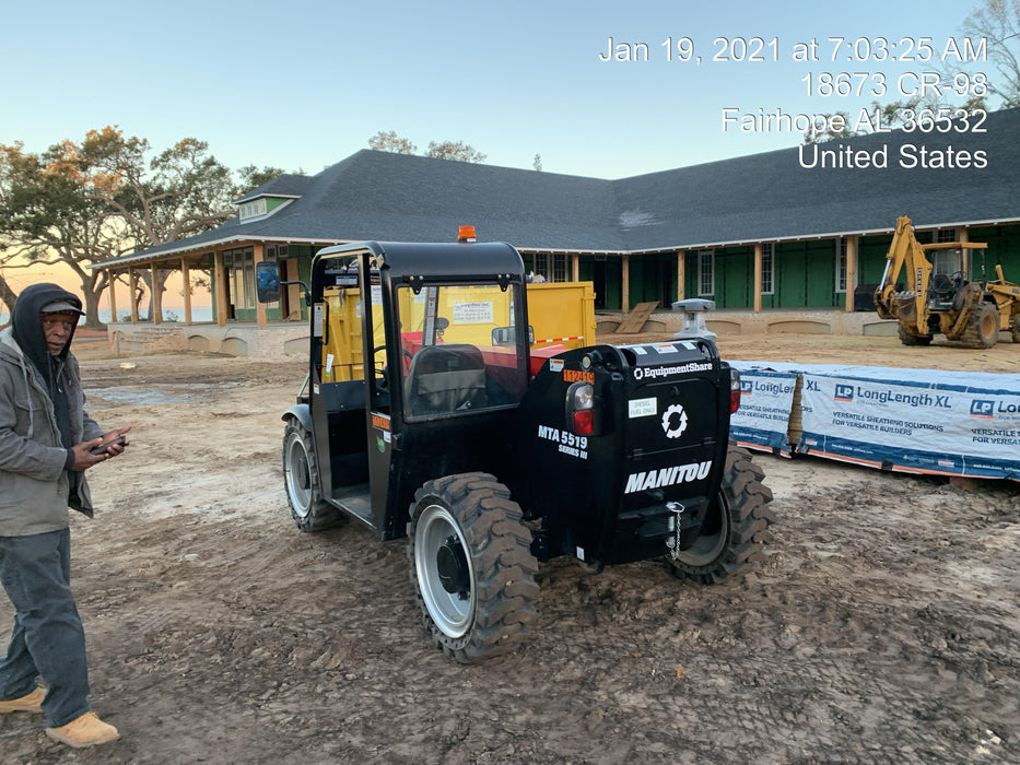 2020 Manitou MTA5519 Canopy, Solid Tires, Work Lights, Beacon, Aux Hydraulics, Back up Alarm, Mirrors, ES Keypad