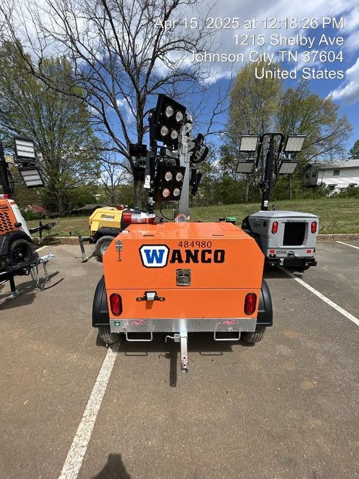 2025 Wanco WLTT-4MM4K Diesel, Mitsubishi L2E, 9.0HP @1800 rpm, Deep Sea Controller, Shore Power Plug, Auto Start, (4) 350W LED Floodlights, 4kW Generator, 60 Gal Fuel Tank, 2" Ball, T3