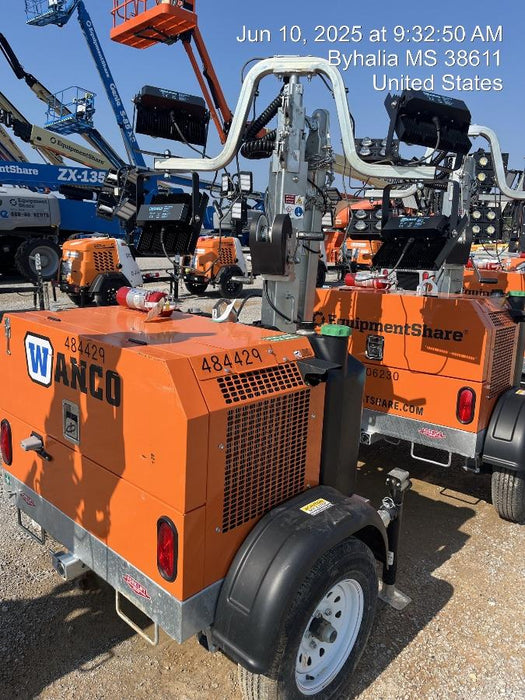 2024 Wanco WLTT-4MM4K Diesel, Mitsubishi L2E, 9.0HP @1800 rpm, Deep Sea Controller, Shore Power Plug, Auto Start, (4) 350W LED Floodlights, 4kW Generator, 60 Gal Fuel Tank, 2" Ball, T3