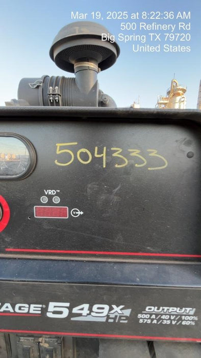 2025 LINCOLN ELECTRIC Vantage 549X