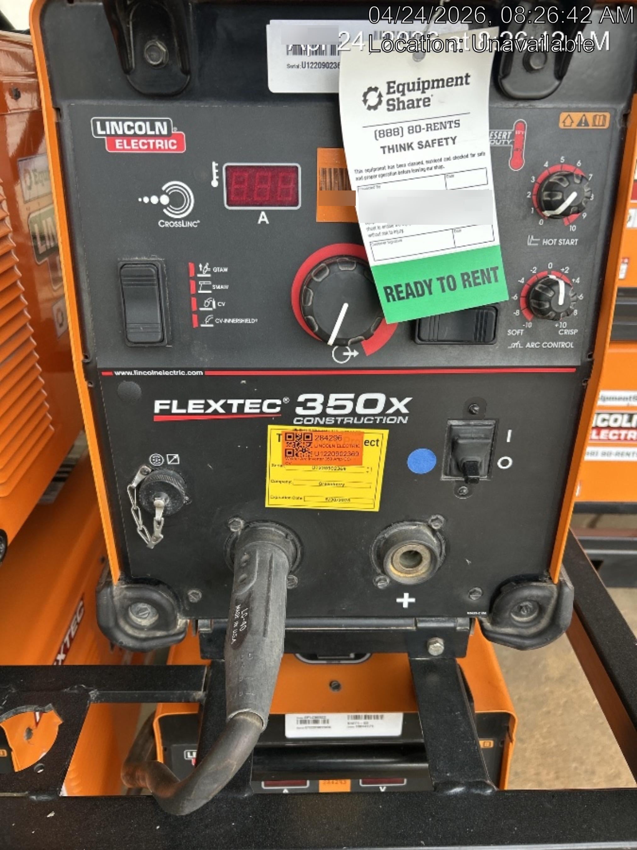 2022 LINCOLN ELECTRIC FLEXTEC 350X