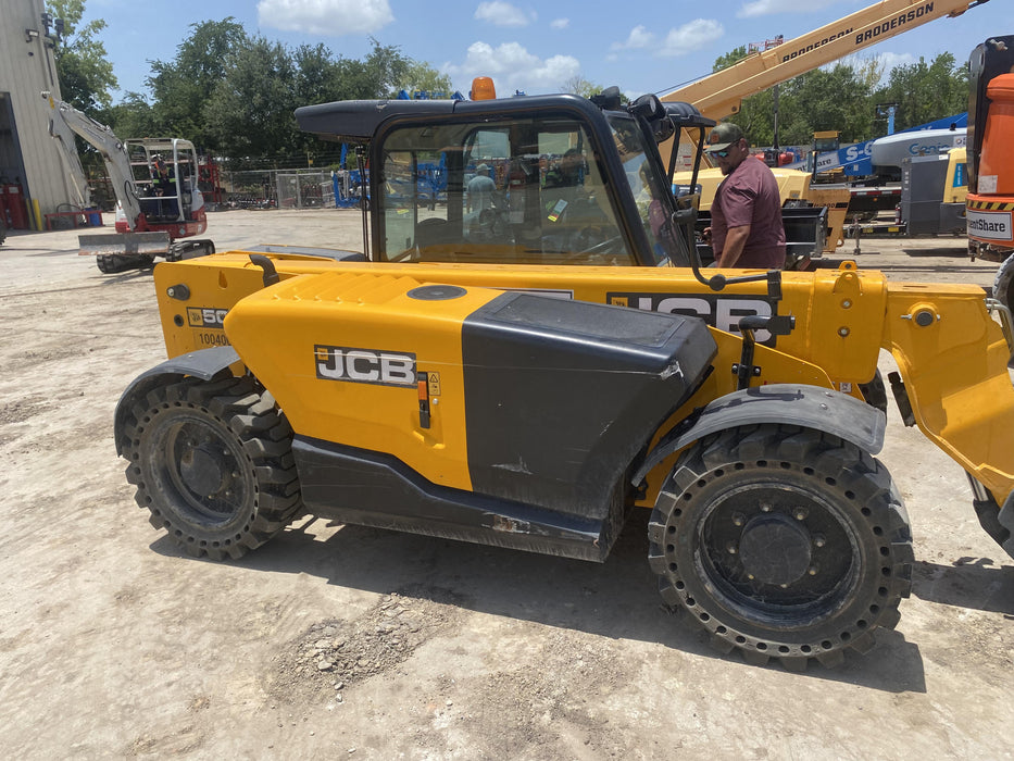 2020 JCB 505-20TC Cab/Heat/Air, Solid Tires, Work Lights, Beacon, Aux Hydraulics, Back up Alarm, ES Decals